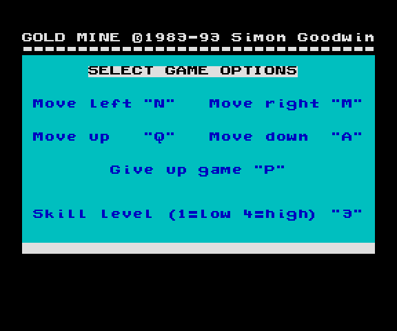 Gold Mine preferences