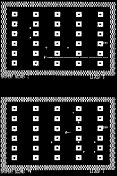 Sniper screen-dumps; the original resolution was 128x48 pixels, 64x16 text (8K)