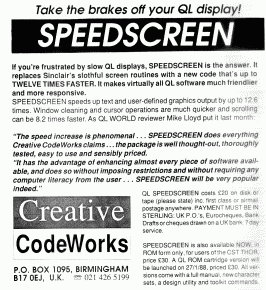 QL World SpeedScreen advert (18K)