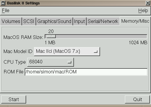 Basilisk Settings