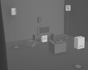 An unsatisfactory tetrahedronal surround layout