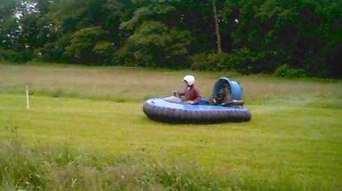 Hovering up the lawn